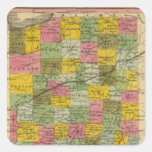 Pegatina Cuadrada Indiana 9