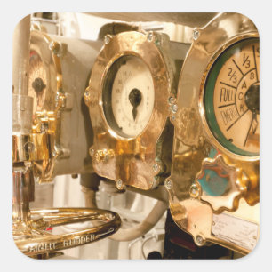 Pegatina Cuadrada Indicadores e instrumentos navegacionales en el