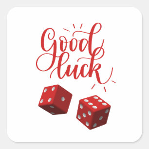 Pegatina Cuadrada índices de días de suerte