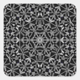 Pegatina Cuadrada Industrial Mandala 