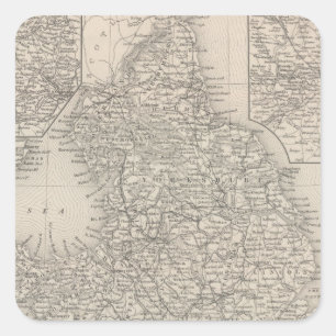 Pegatina Cuadrada Inglaterra 10