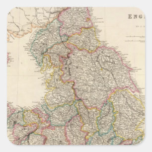 Pegatina Cuadrada Inglaterra 3