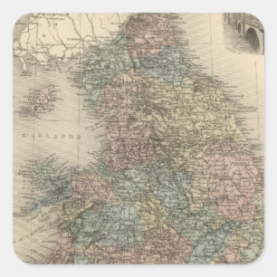 Pegatina Cuadrada Inglaterra 3