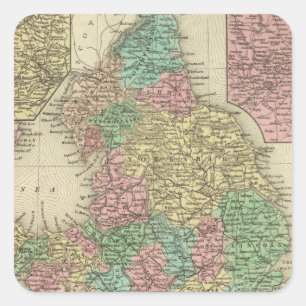 Pegatina Cuadrada Inglaterra 6