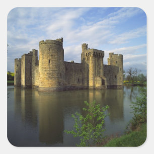 Pegatina Cuadrada Inglaterra, Sussex, Castillo Bodiam