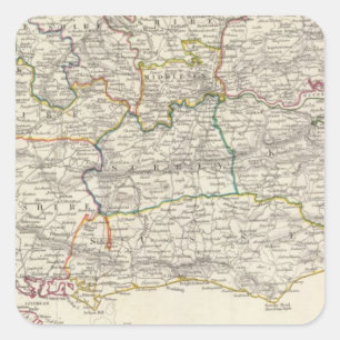 Pegatina Cuadrada Inglaterra V