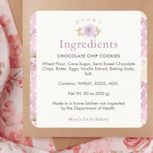 Ingredientes de Panadería Floral Rosa Polvoriento 