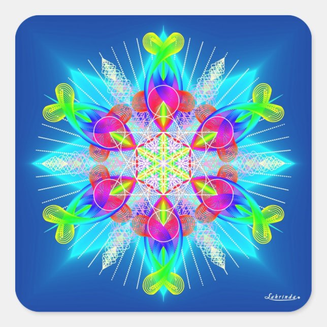 Pegatina Cuadrada Ingreso, Respiración (Anverso)