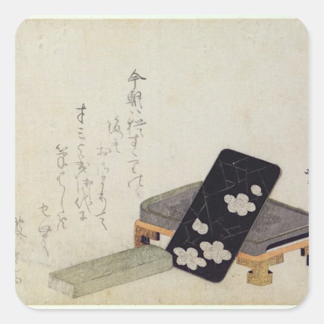 Pegatina Cuadrada Inkstone (Anverso)