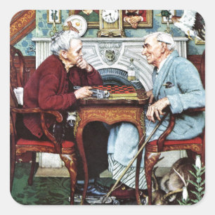 Pegatina Cuadrada Inocente, 1943