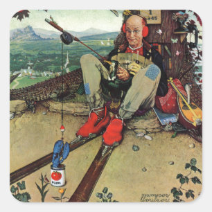 Pegatina Cuadrada Inocente, 1945