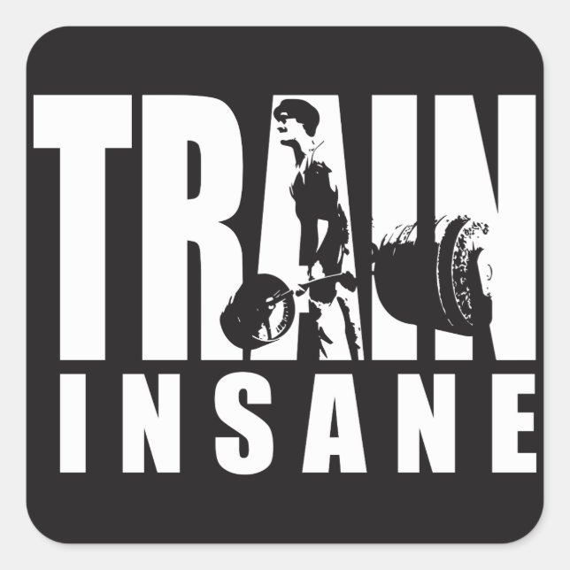 Pegatina Cuadrada INSANCIA DE TREN - LIBERACIÓN - Motivación del ent (Anverso)