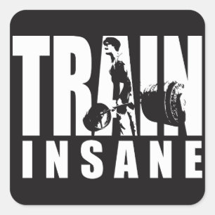 Pegatina Cuadrada INSANCIA DE TREN - LIBERACIÓN - Motivación del ent