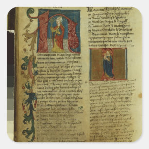 Pegatina Cuadrada Inscripción de Martin Luther