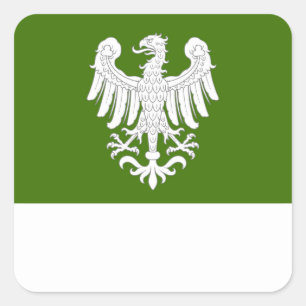 Pegatina Cuadrada Insignia de la población de SCA Adlersruhe