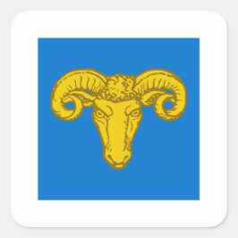 Pegatina Cuadrada Insignia de la población de SCA Ramsgaard