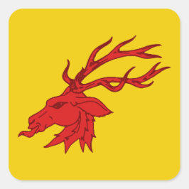 Pegatina Cuadrada Insignia de la población de SCA Saint Georges