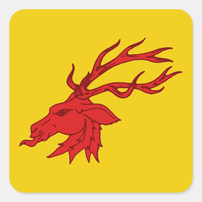 Pegatina Cuadrada Insignia de la población de SCA Saint Georges (Anverso)