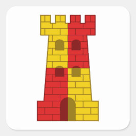 Pegatina Cuadrada Insignia de población de SCA Rokkehealdan