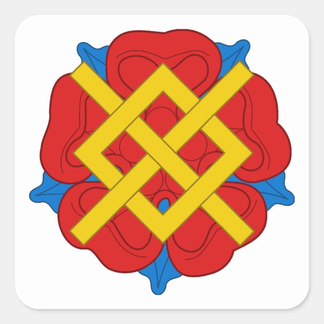 Pegatina Cuadrada Insignia de población de SCA Rosenfeld (Anverso)