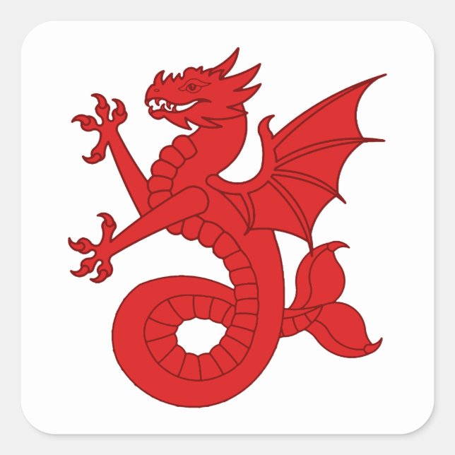 Pegatina Cuadrada Insignia de población de SCA Seashire (Anverso)