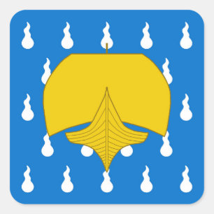 Pegatina Cuadrada Insignia de población de Stormhold de SCA