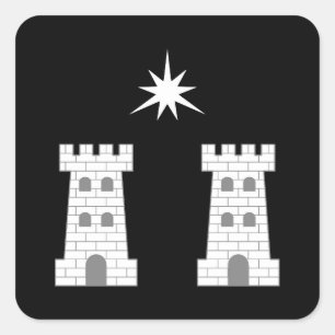 Pegatina Cuadrada Insignia SCA Stargate Populace