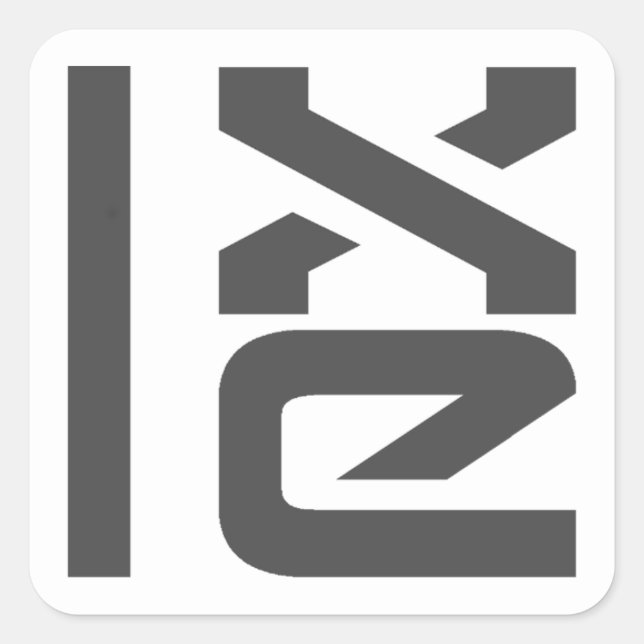 Pegatina Cuadrada Insignias LXLE Linux (Anverso)