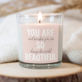 Pegatina Cuadrada Inspiración, Eres Tan Hermosa Cita Positiva