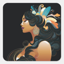 PEGATINA CUADRADA INSPIRACIÓN NATIVA #3