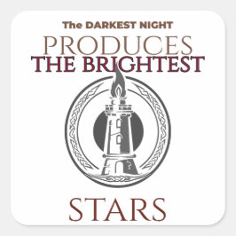 Pegatina Cuadrada Inspirador