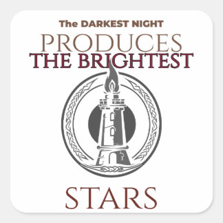 Pegatina Cuadrada Inspirador