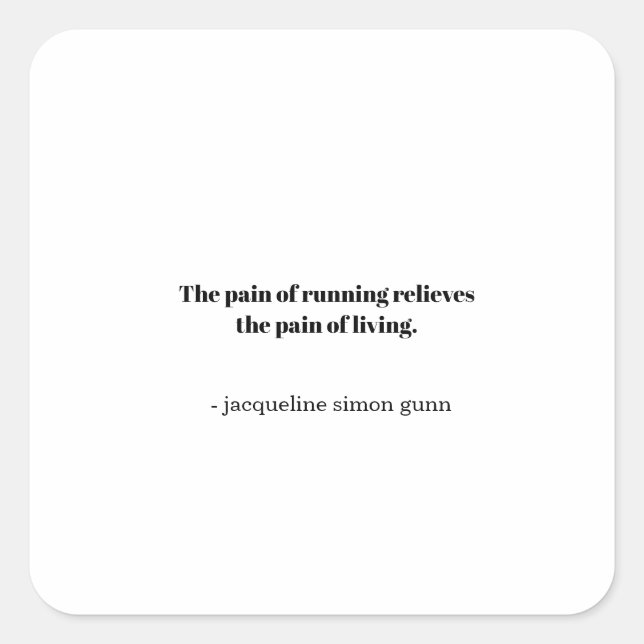 Pegatina Cuadrada Inspiration runners  (Anverso)