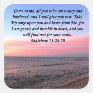 PEGATINA CUADRADA INSPIRING MATTHEW 28 OCEAN FOTO DESIGN