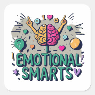 Pegatina Cuadrada Inteligencia emocional