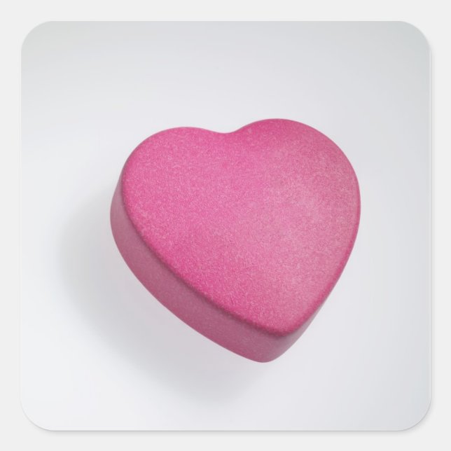 Pegatina Cuadrada Intentar de nuevo caramelos (Anverso)