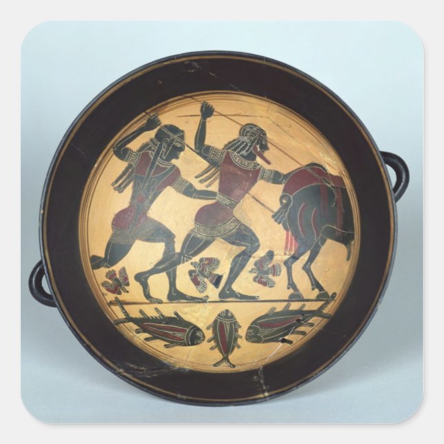 Pegatina Cuadrada Interior de una taza (Anverso)