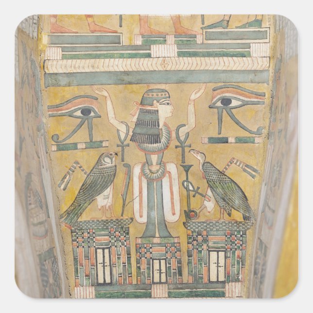 Pegatina Cuadrada Interior del ataúd de Imenemipet (Anverso)