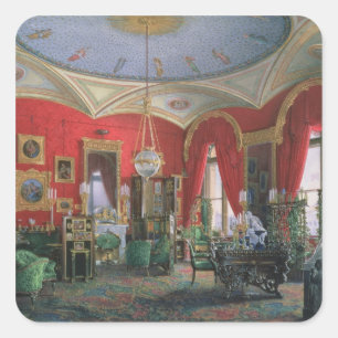 Pegatina Cuadrada Interior del Palacio de Invierno