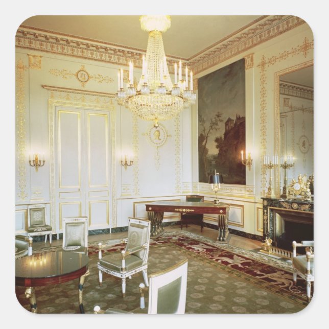 Pegatina Cuadrada Interior del vertedero (Anverso)