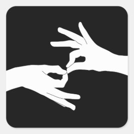 Pegatina Cuadrada Intérprete