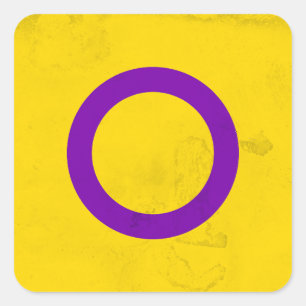 Pegatina Cuadrada Intersexual