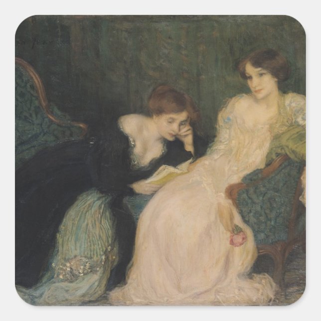 Pegatina Cuadrada Intimidad (Anverso)