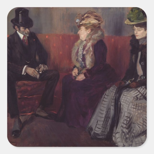 Pegatina Cuadrada Introducción, 1902 (Anverso)