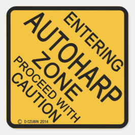 Pegatina Cuadrada Introducción a la zona de autoharp