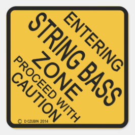 Pegatina Cuadrada Introducción de la zona de barras de cadenas