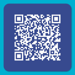 Pegatina Cuadrada Introducir URL de código QR generado instantáneame