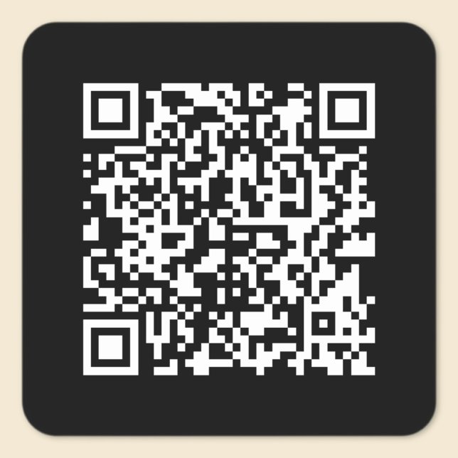 Pegatina Cuadrada Introducir URL y crear código QR explorable | Blan (Subido por el creador)