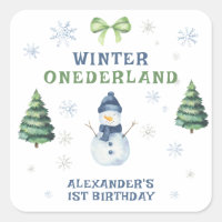 Invierno Onederland Muñeco de Nieve Cumpleaños 1 