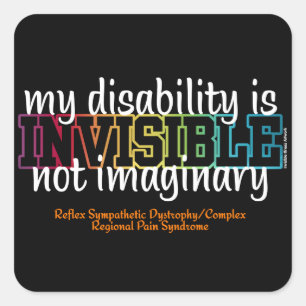 PEGATINA CUADRADA INVISIBLE...RSD/CRPS